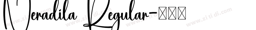 Neradila Regular字体转换